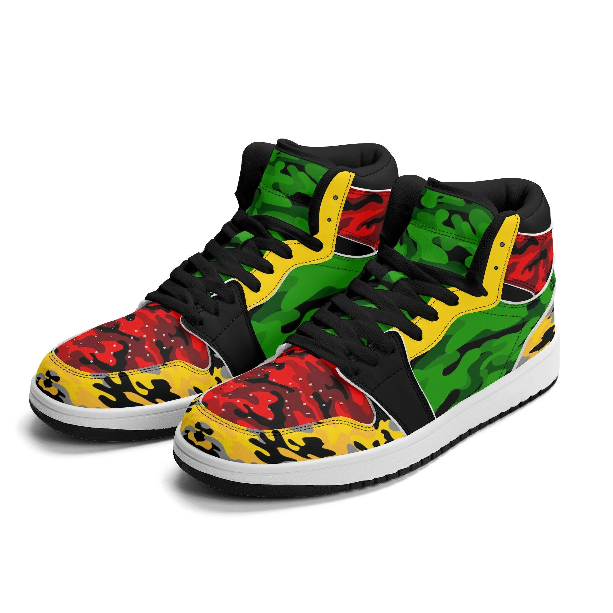 Rasta Shoes -  Camo Colored Sneakers