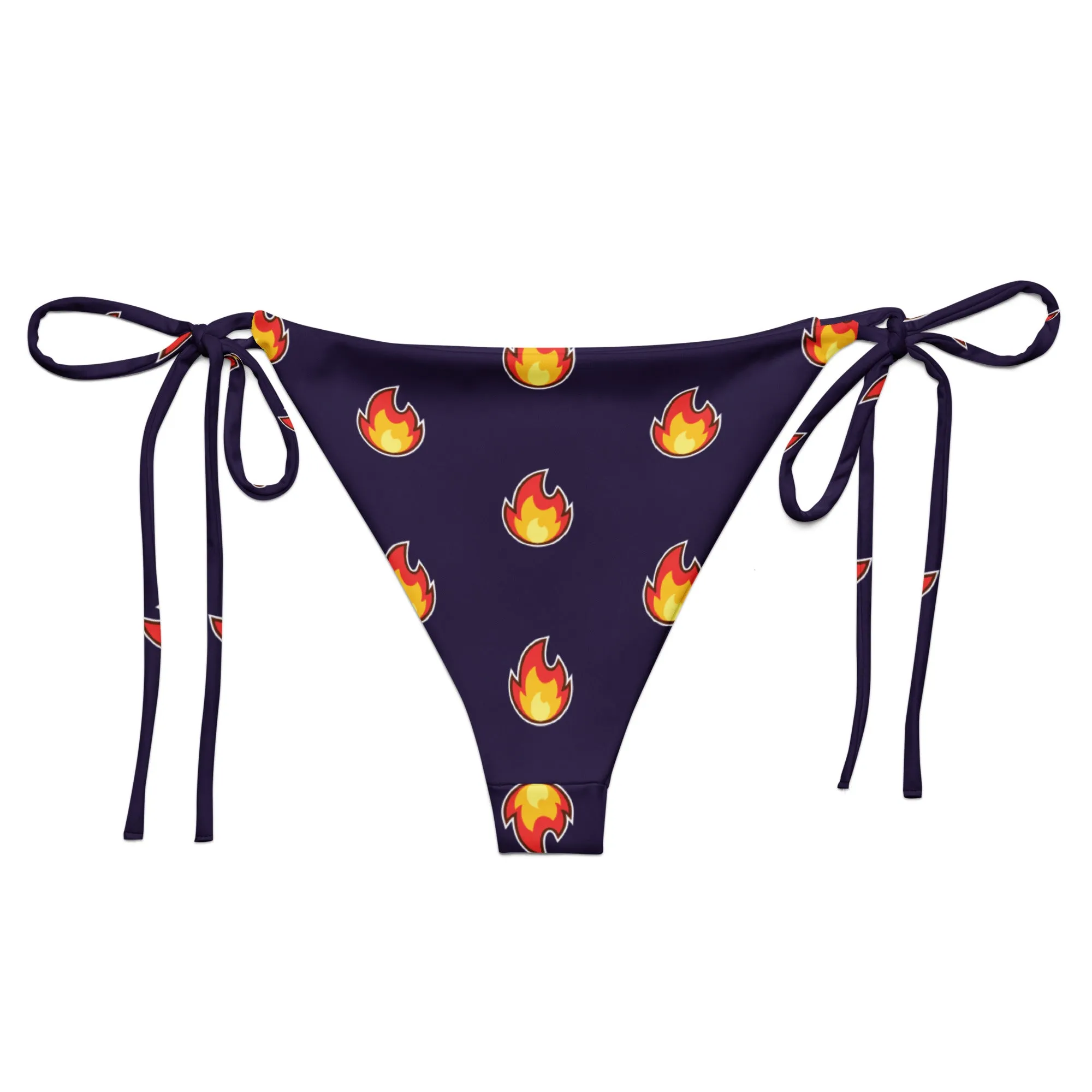Recycled String Bikini Bottom - Hot 🔥