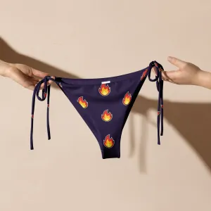 Recycled String Bikini Bottom - Hot 🔥