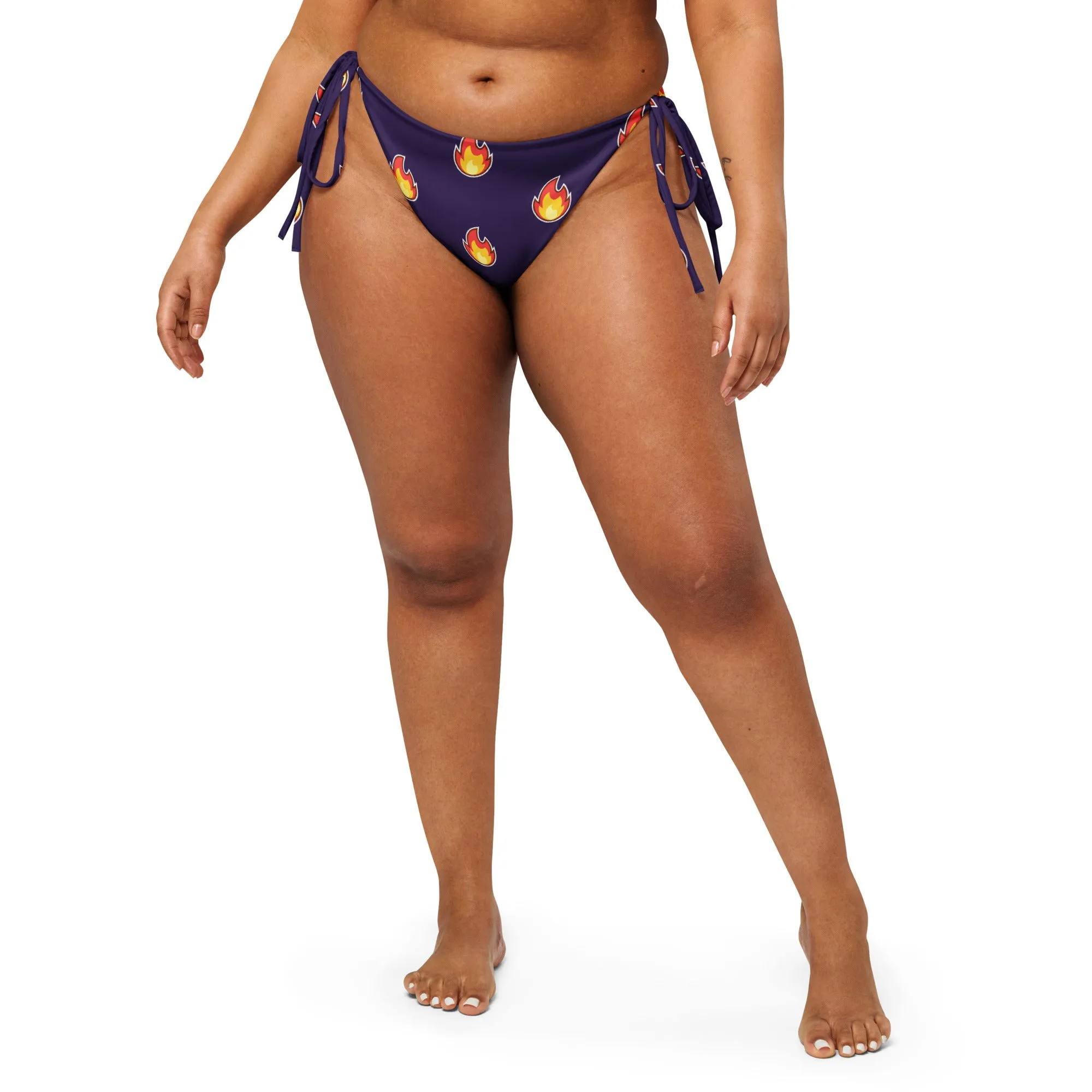Recycled String Bikini Bottom - Hot 🔥