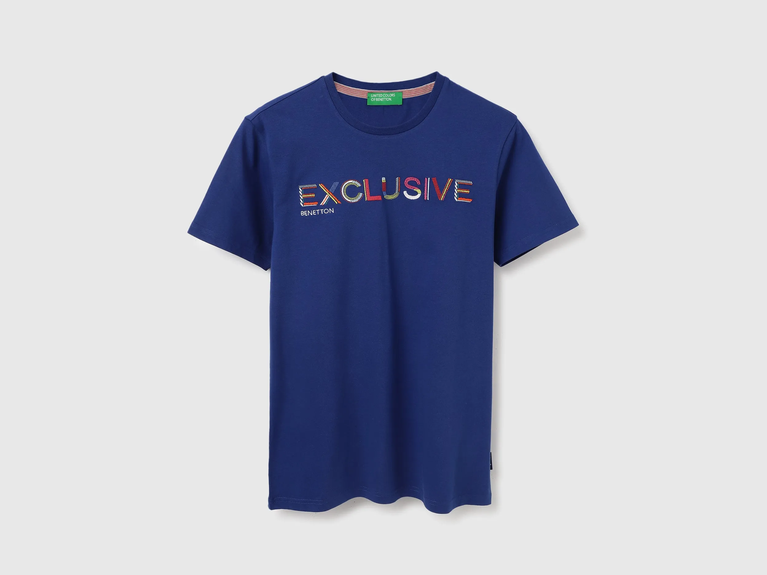 Regular Fit Crew Neck Embroidered T Shirt