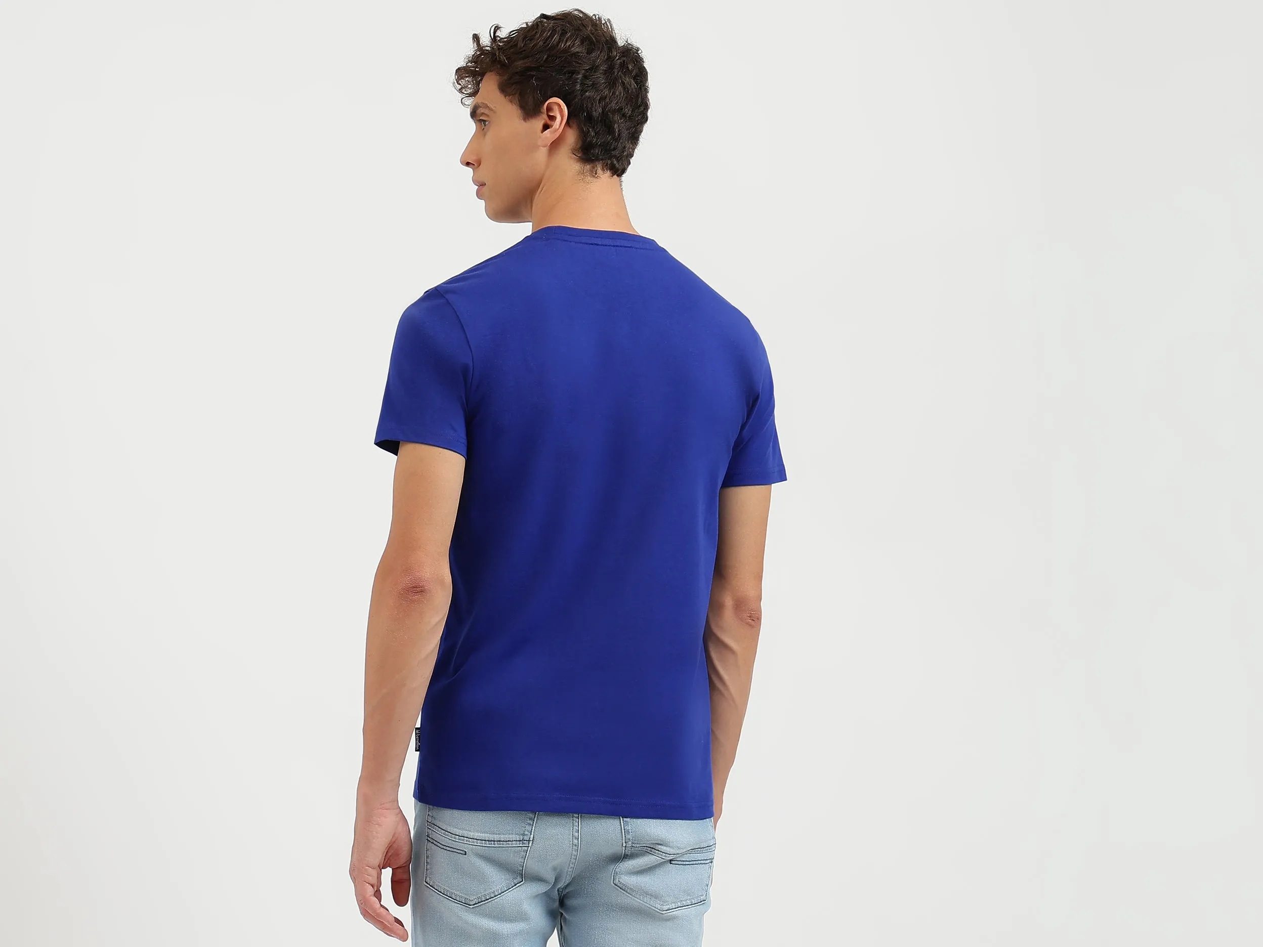 Regular Fit Crew Neck Embroidered T Shirt