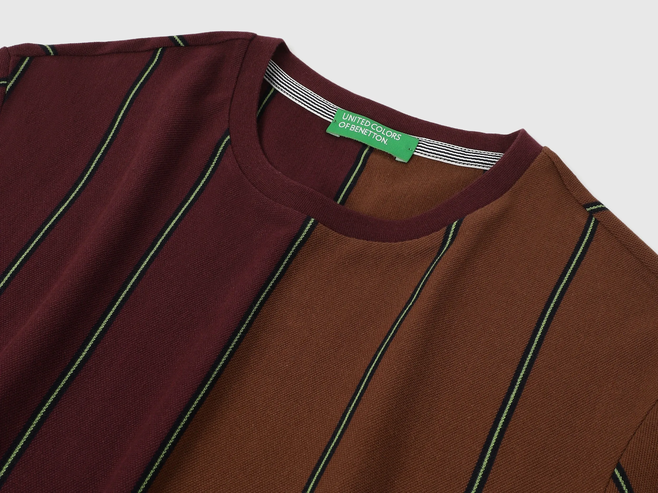 Regular Fit Crew Neck Striped T Shirt