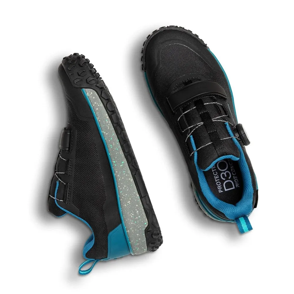 Ride Concepts Flume Womens BOA Black / Tahoe Blue