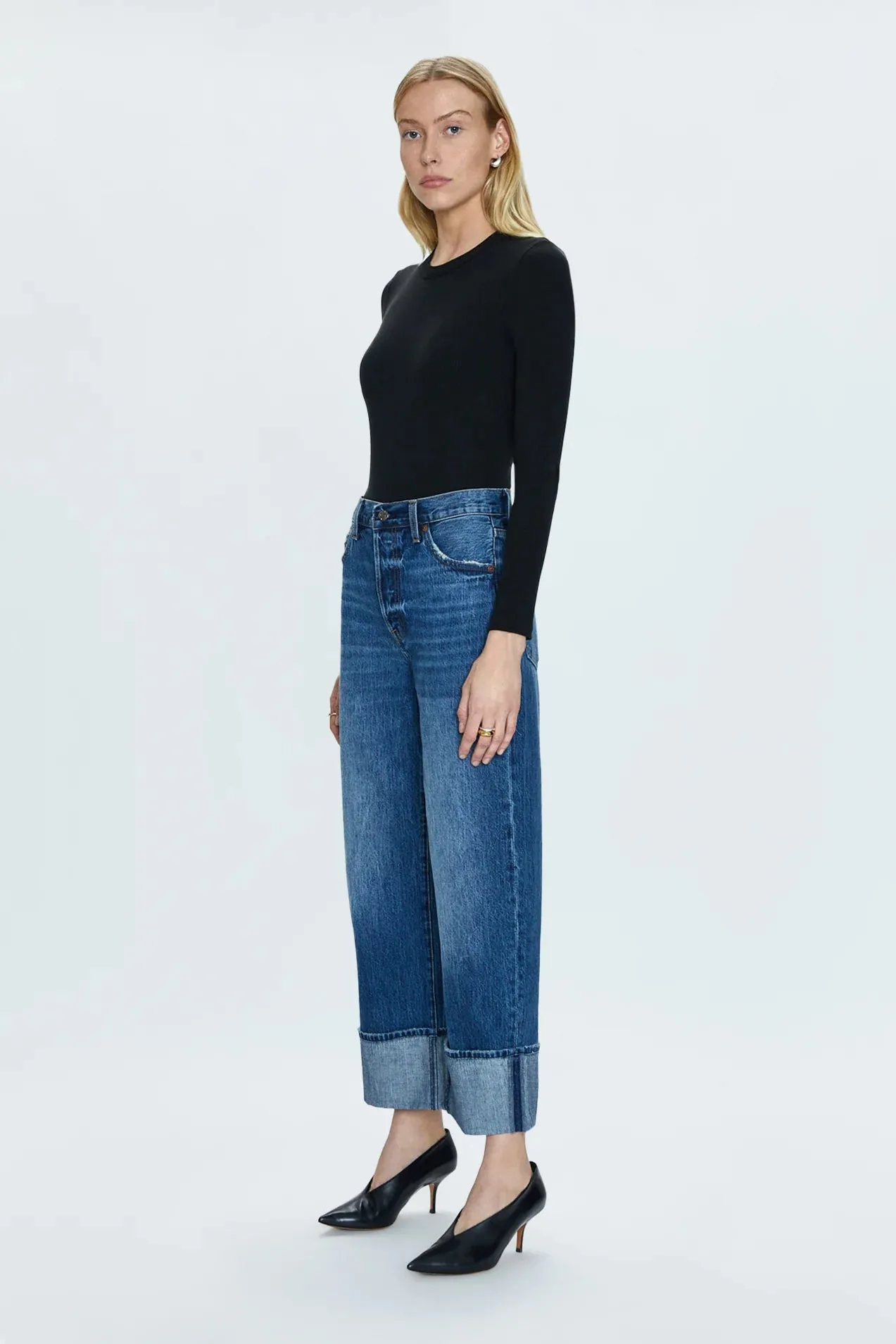 Ryder High Rise Cuffed Straight Jean