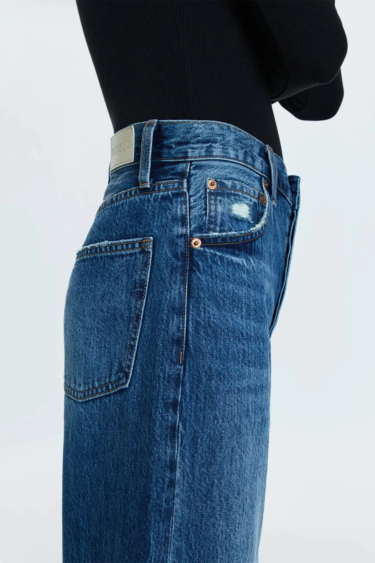 Ryder High Rise Cuffed Straight Jean