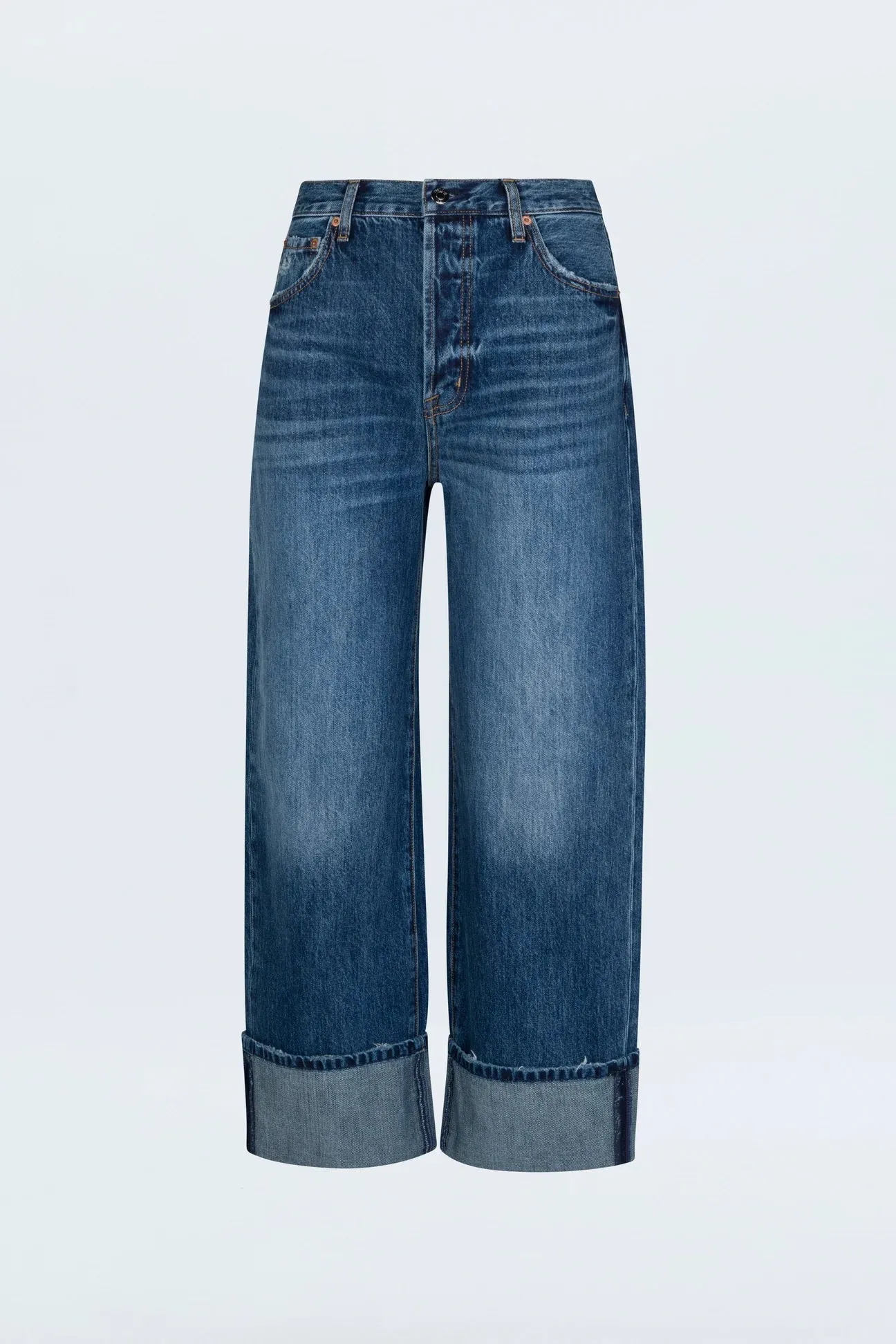 Ryder High Rise Cuffed Straight Jean