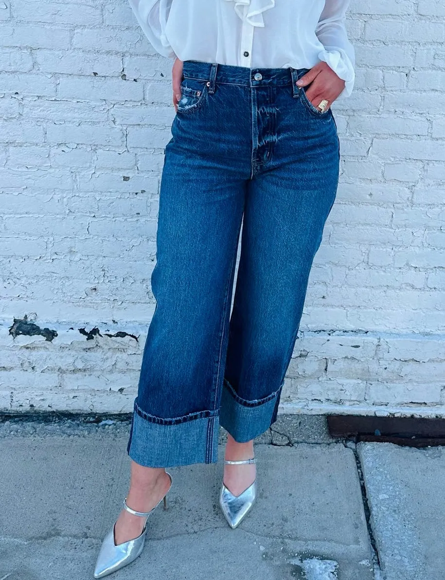 Ryder High Rise Cuffed Straight Jean