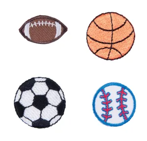 Sew On Motifs Lace Jeans Dresses Appliques Patches 3 cm -Different Sports Balls