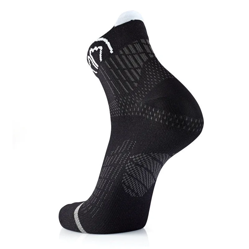 Sidas Run Anatomic Black Ankle Running Socks