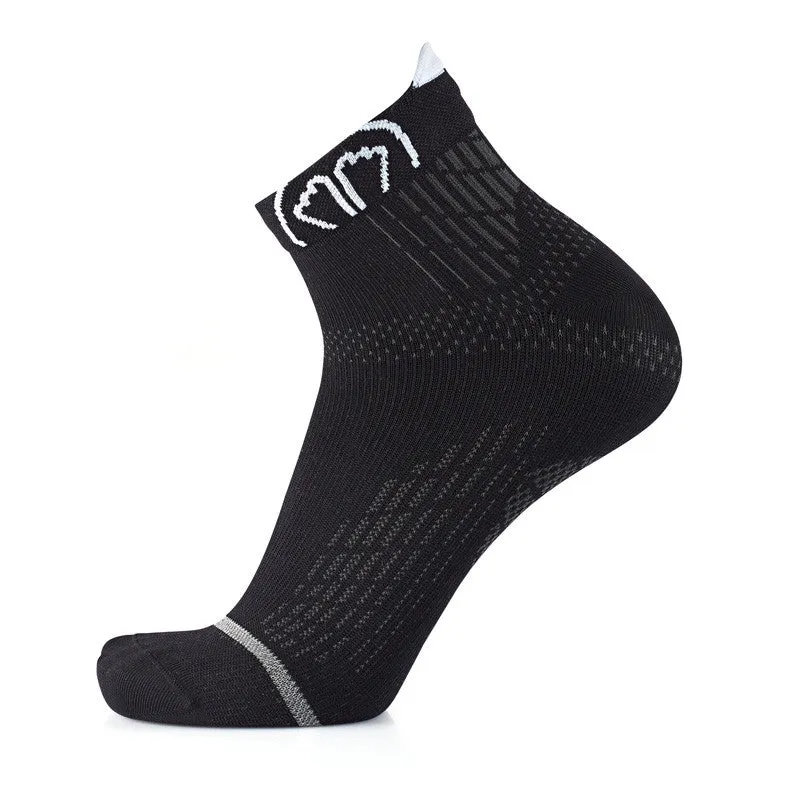 Sidas Run Anatomic Black Ankle Running Socks