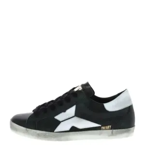 Sneaky Men Sneakers Black Leather Slip-On Sporty Design