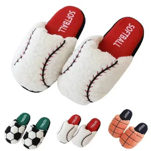 Soccer Football Basketball Baseball Slippers