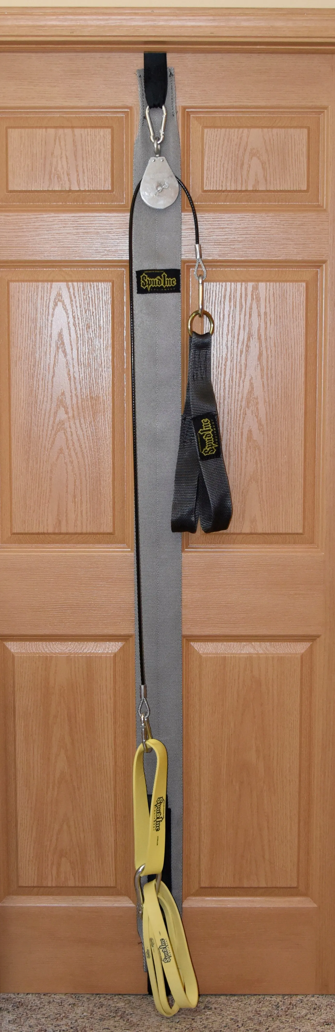 Spud Inc Door Jammer Pulley System with Strap and Bands