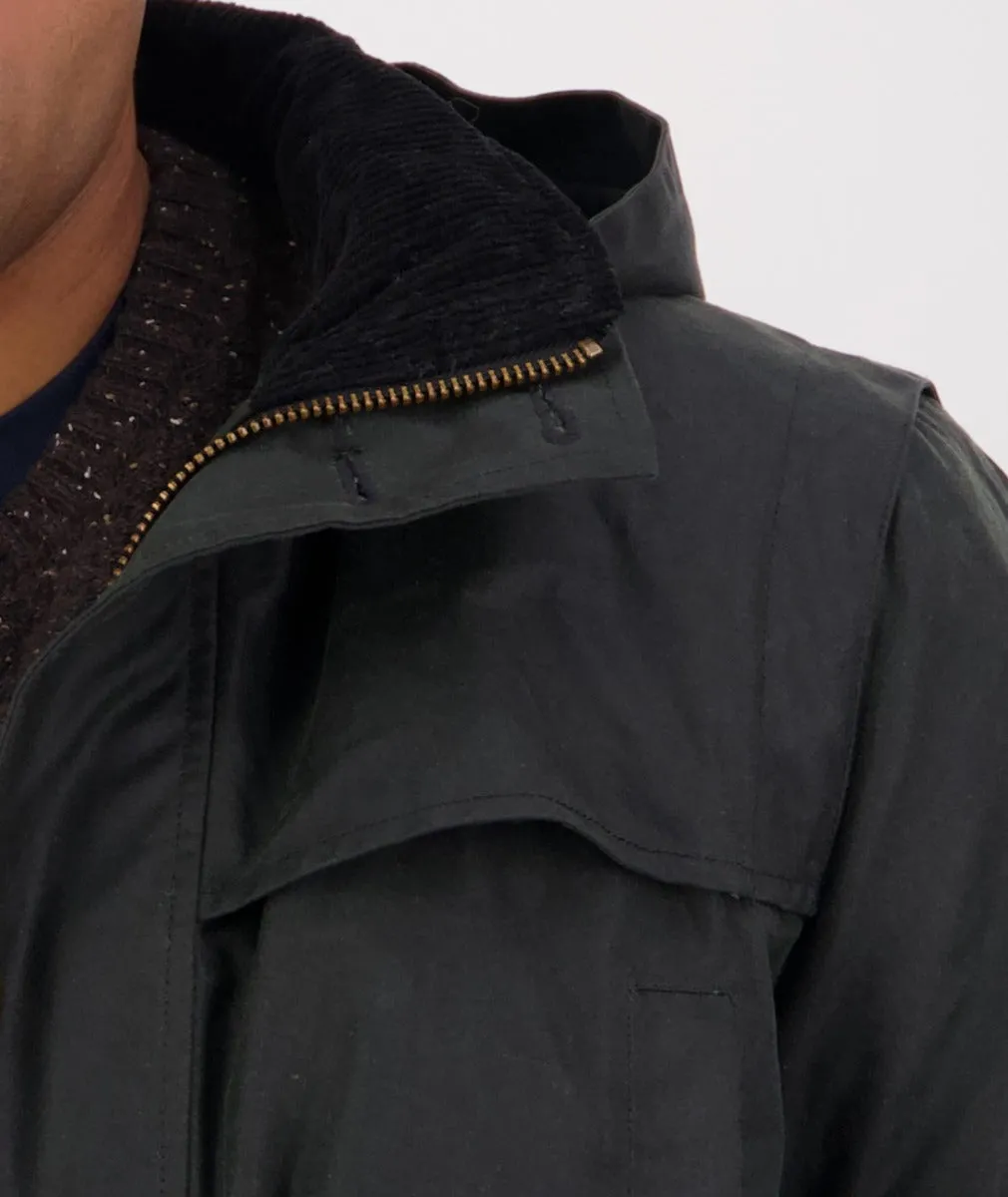 Swanndri Men's Evans Flat Oilskin Jacket - Forest