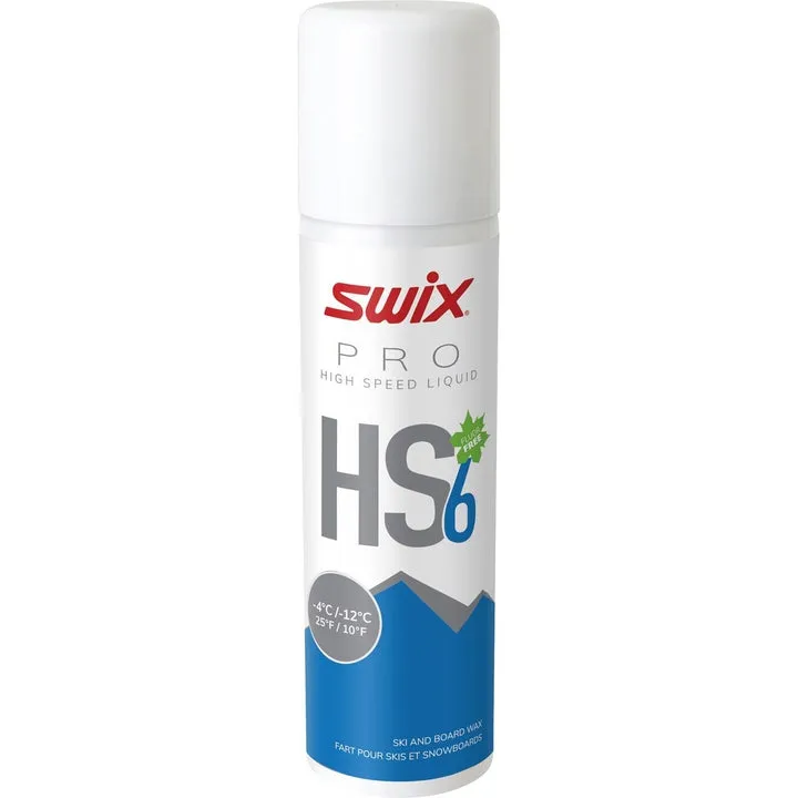 Swix Pro High Speed Liquid HS6 Liquid Blue -6C to -12C Wax