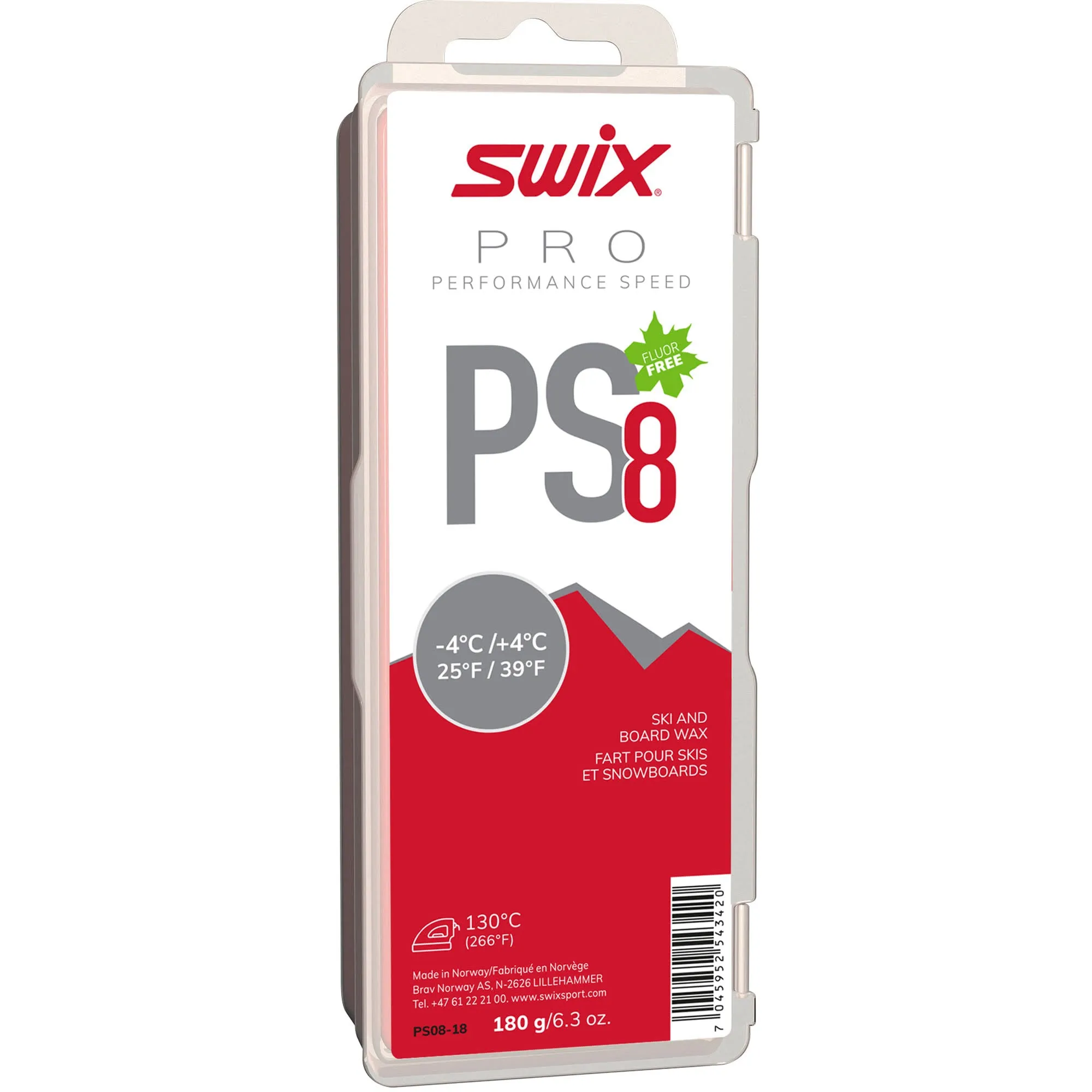 Swix PS8 Wax (-4⁰C to  4⁰C)