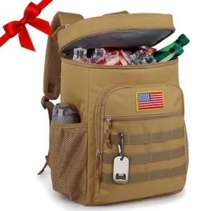 Tactical Backpack Cooler for Men,25L Large Insulated Backpack Leak-Proof