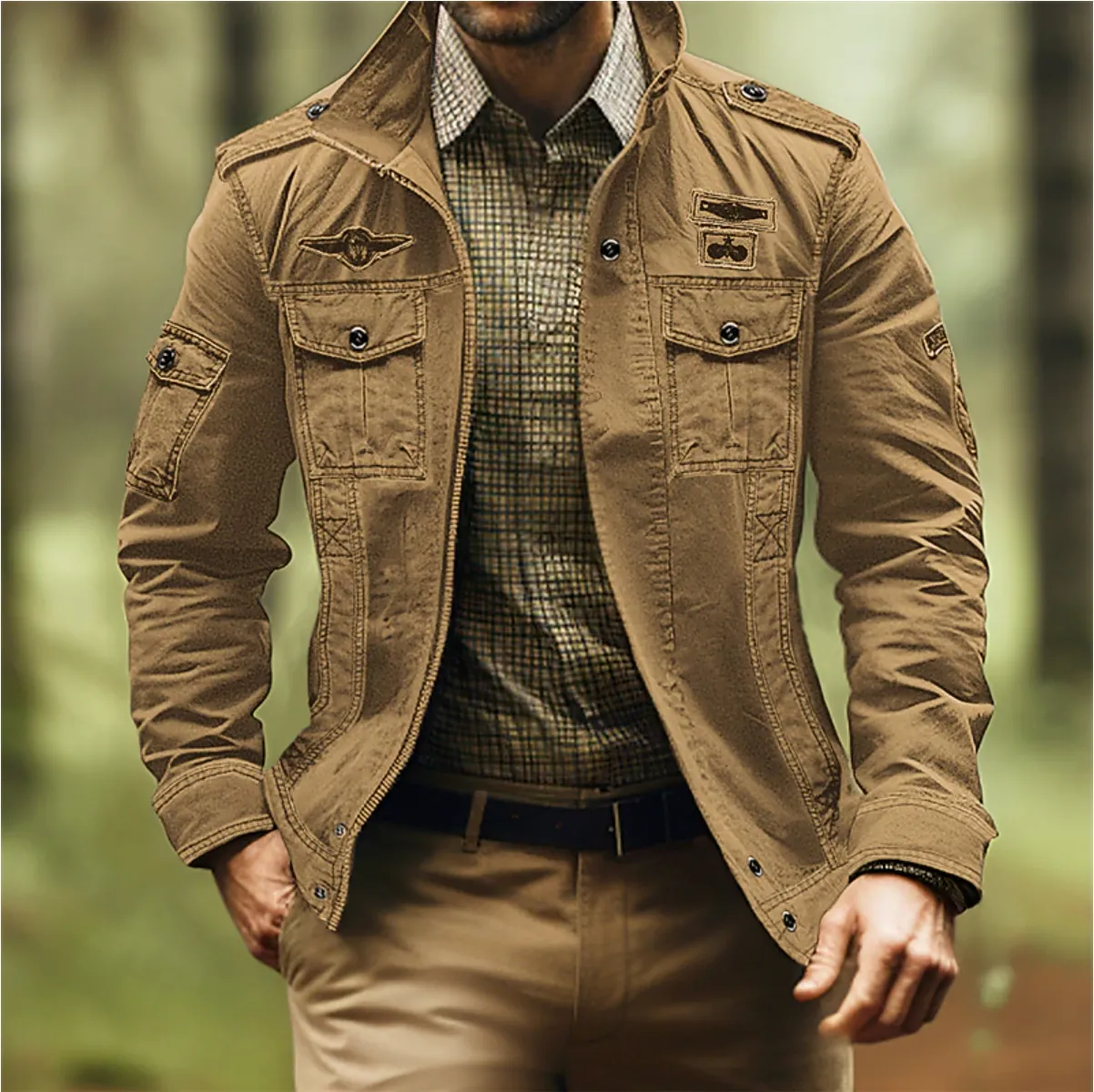 Tactical Edge™ | Outdoor Tactical Jacket | Breathable Polyester, All-Season Design, Lightweight & Durable