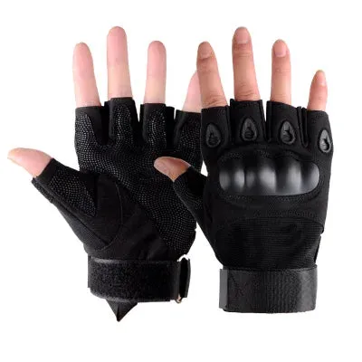 Tactical Fitness Gloves with Protective Shell - Antiskid Army Mittens for Gym Workout, Military Tactical Gear for Men and Women
