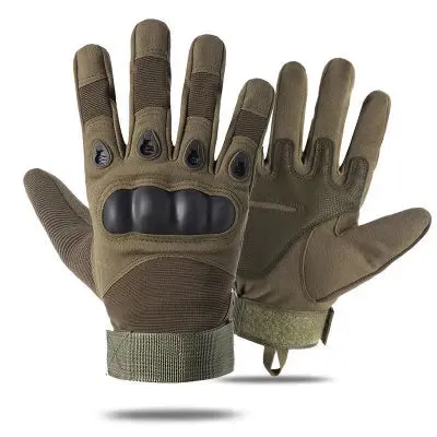 Tactical Fitness Gloves with Protective Shell - Antiskid Army Mittens for Gym Workout, Military Tactical Gear for Men and Women