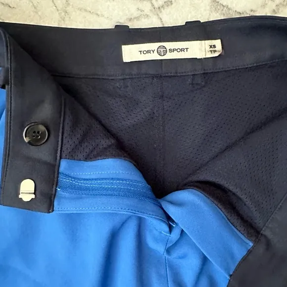 Tory Burch Tech Twill Golf Skirt Skort in Surf blue Size XS