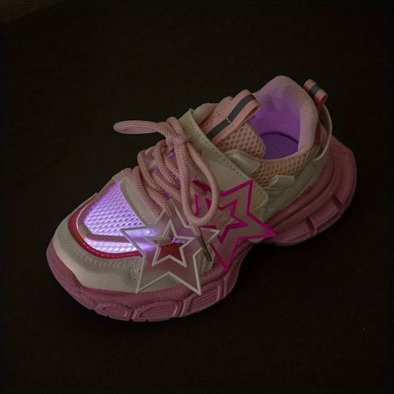 Trendy Sneakers For Girls, Non-slip Running Shoes, FS
