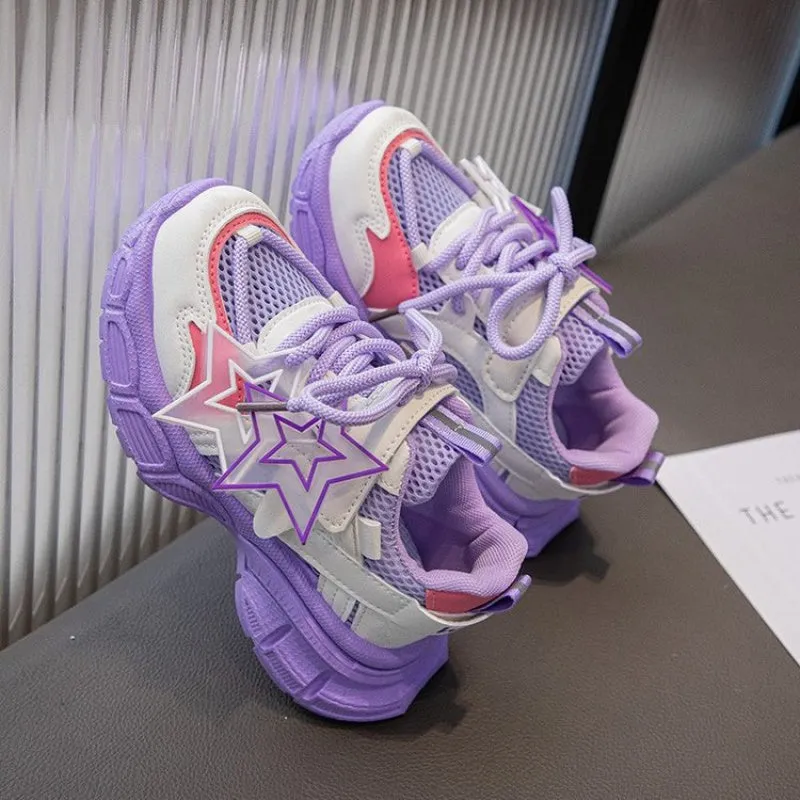 Trendy Sneakers For Girls, Non-slip Running Shoes, FS