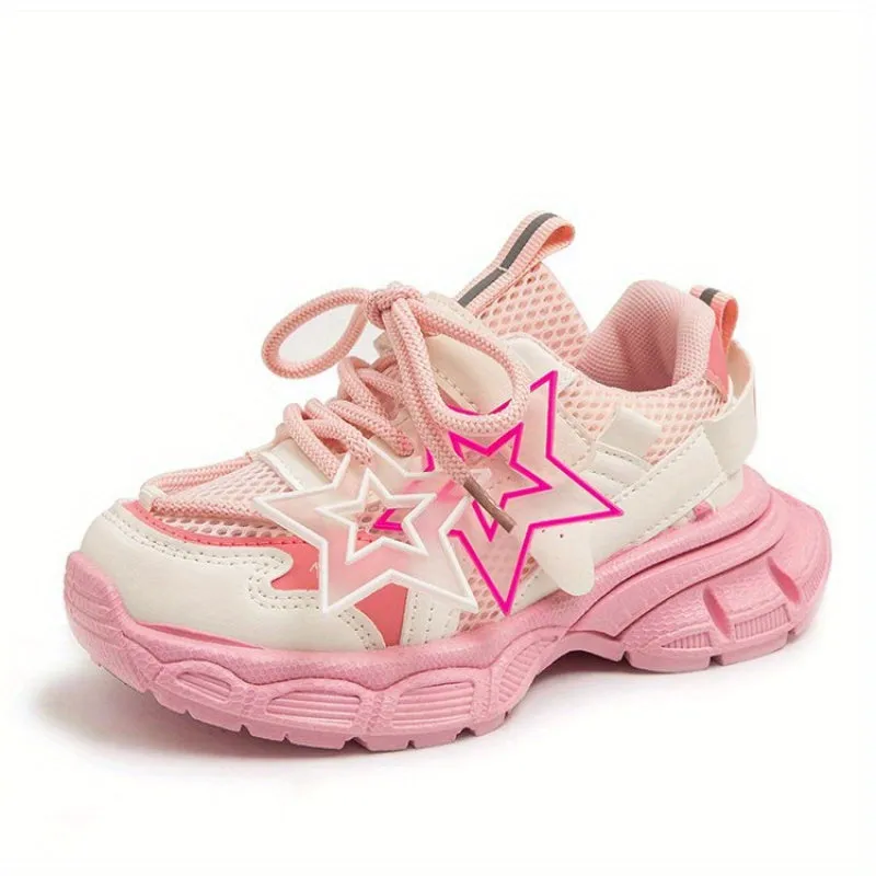 Trendy Sneakers For Girls, Non-slip Running Shoes, FS