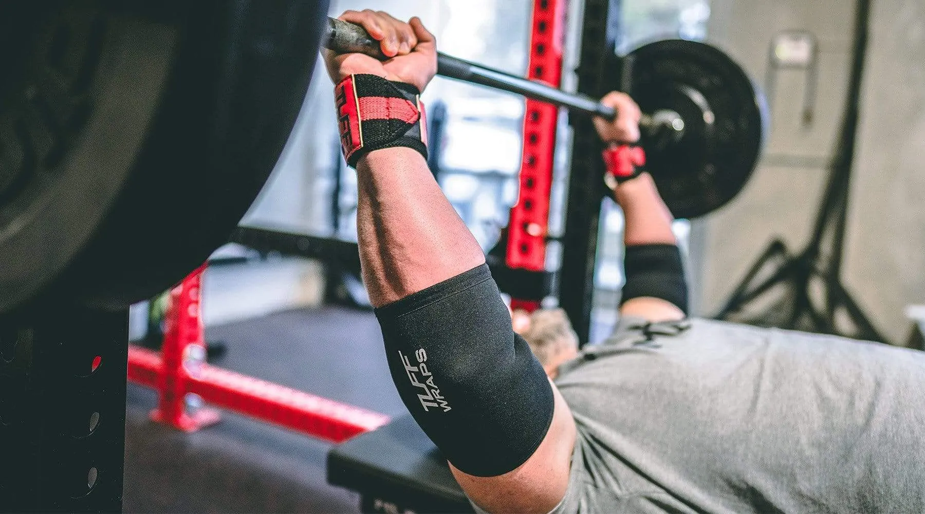 TUFF Elbow Sleeves 5mm All Black (pair)