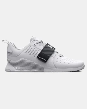 Under Armour Reign Unisex Weightlifting Shoes - White/Black