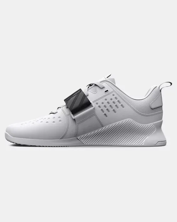 Under Armour Reign Unisex Weightlifting Shoes - White/Black