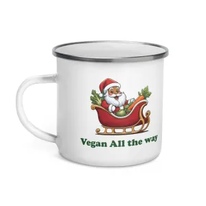 Vegan All The Way Enamel Mug