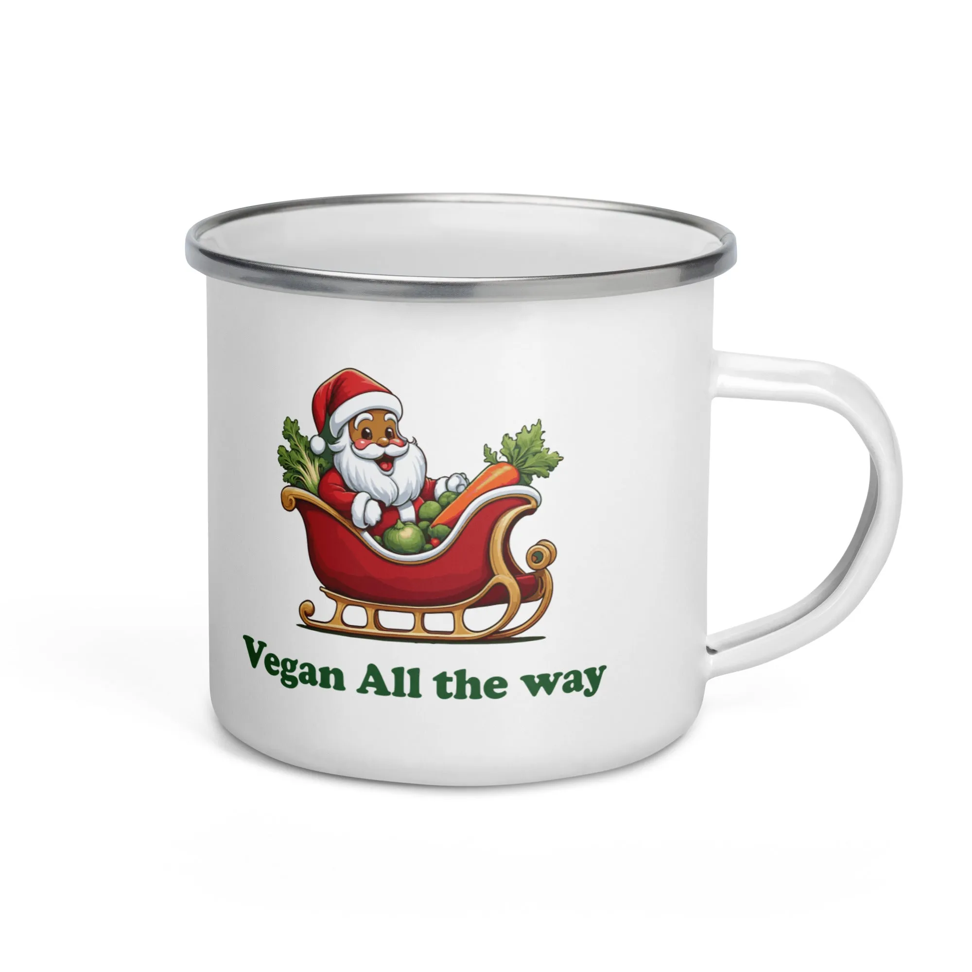 Vegan All The Way Enamel Mug