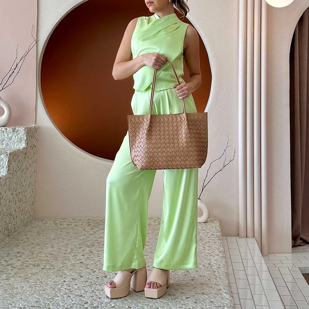 victoria recycled vegan tote bag