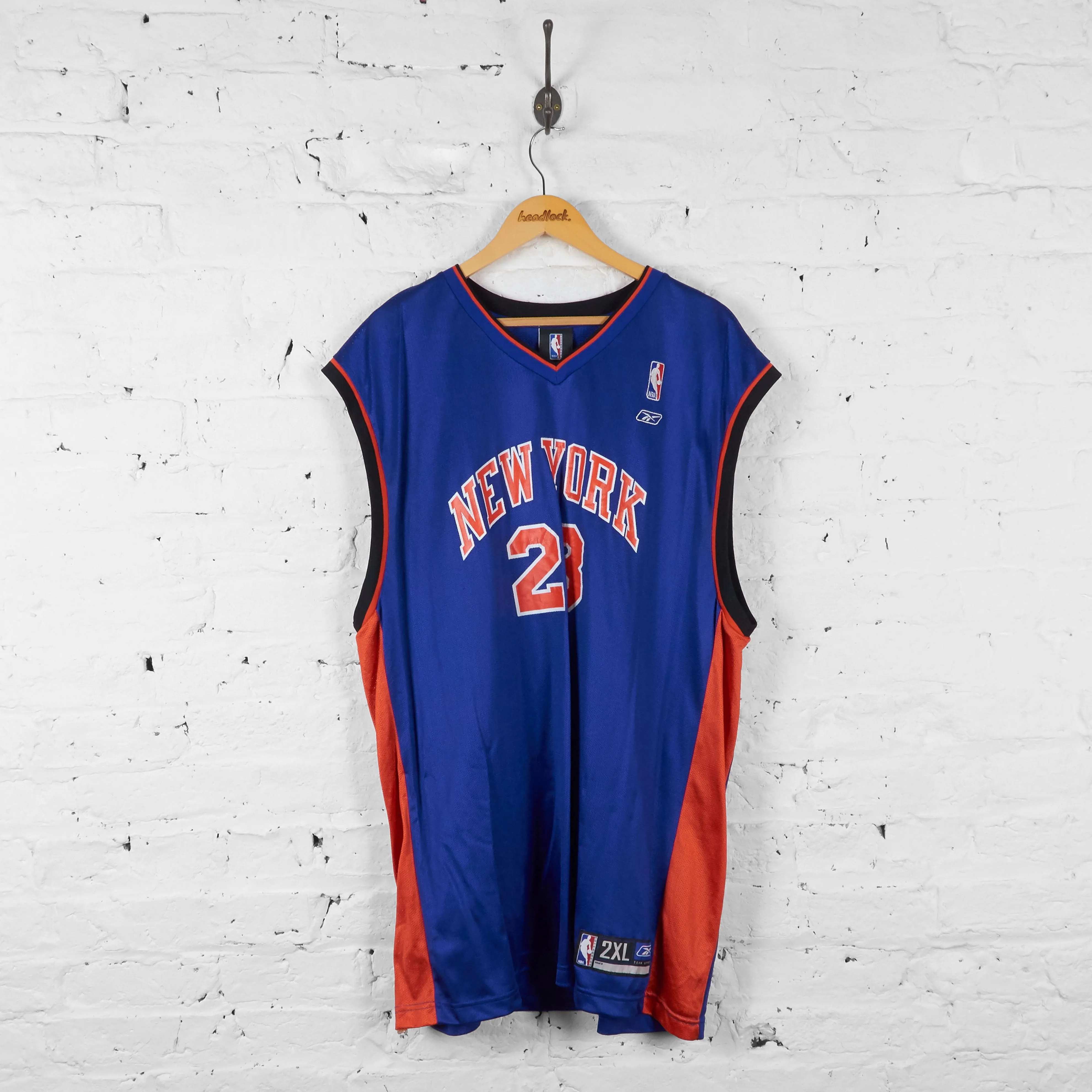 Vintage New York Knicks Basketball NBA Richardson Jersey - Blue/Orange - XXL