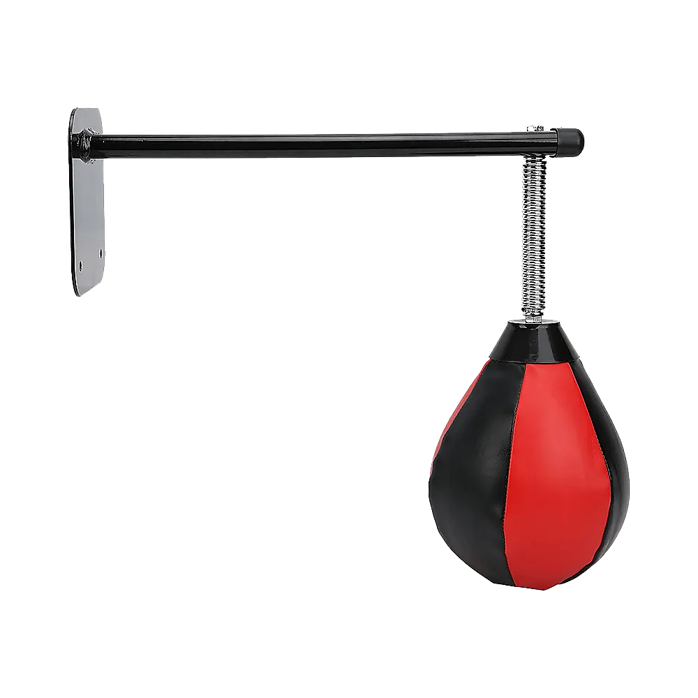 Wall Hanging Boxing Punching Bag Speed Training Stress Relief Kit with Wall Mount Bracket