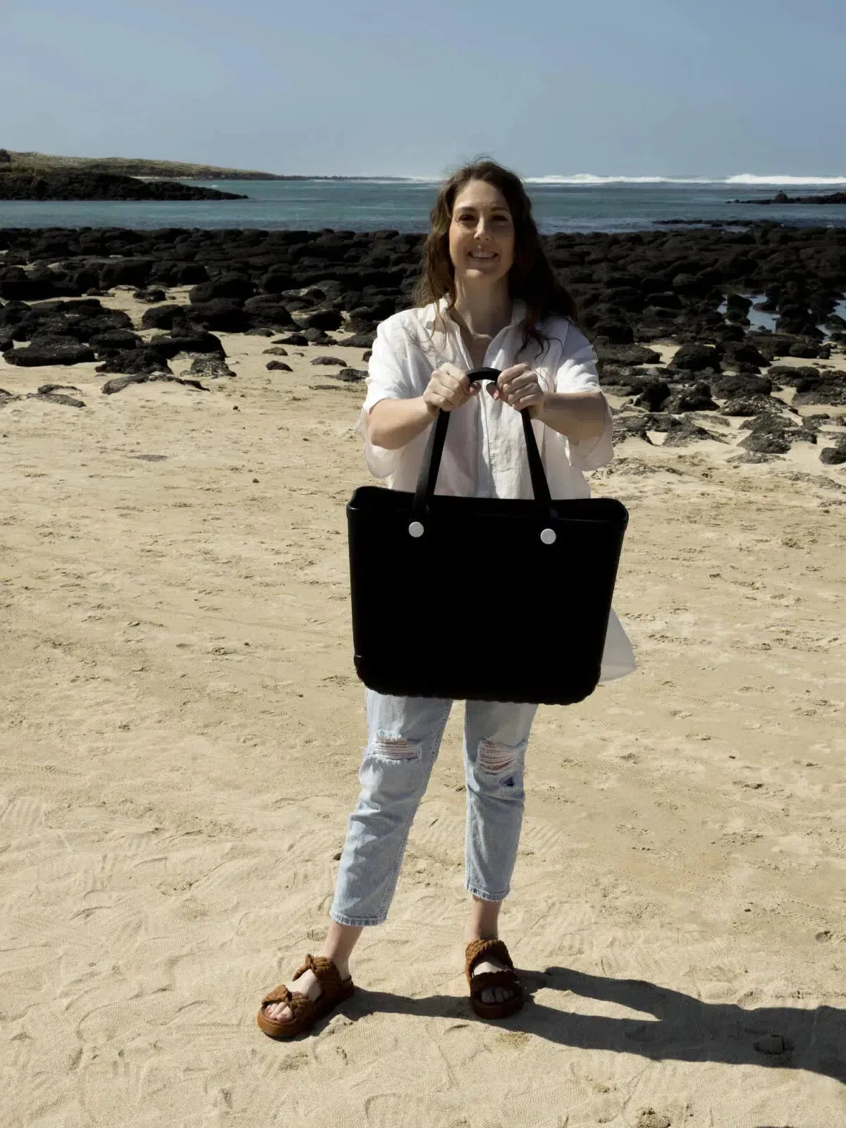 Waterproof Eco-Friendly Vegan Tote Bag - Black