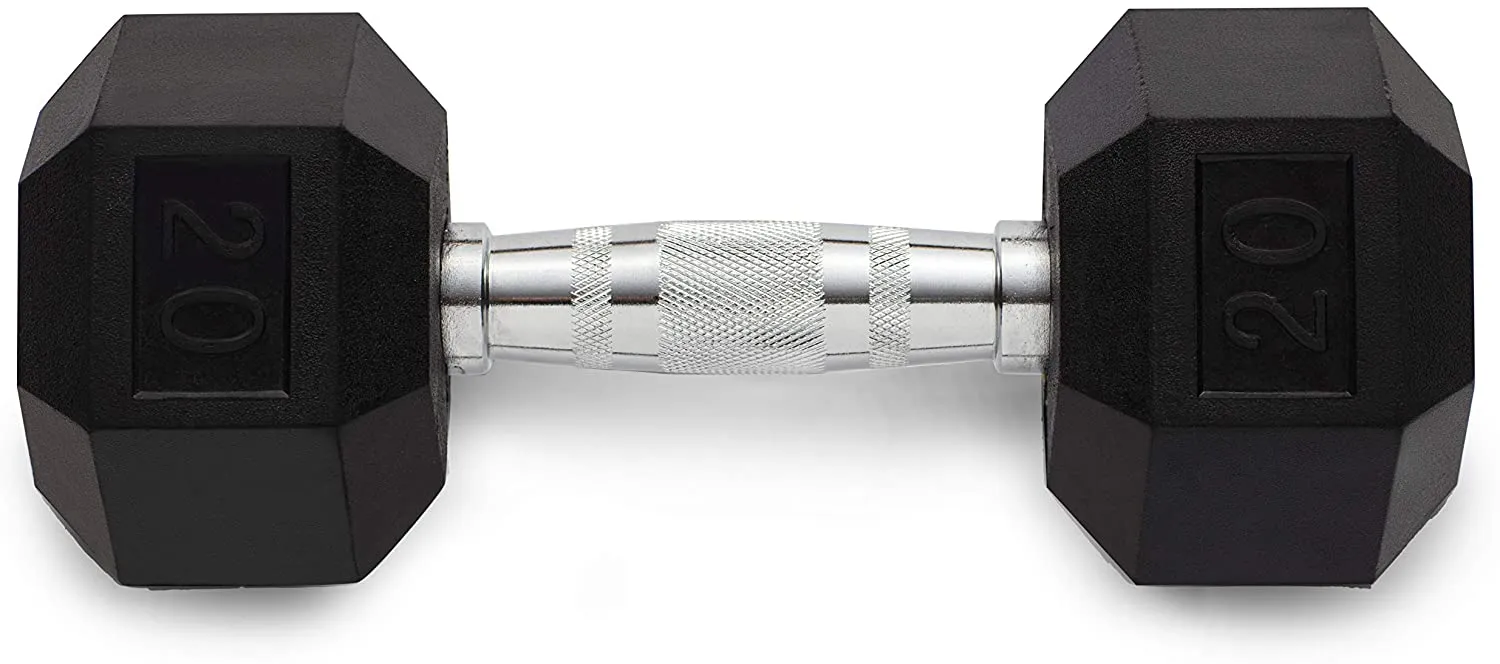 Weider Rubber Hex Dumbbell