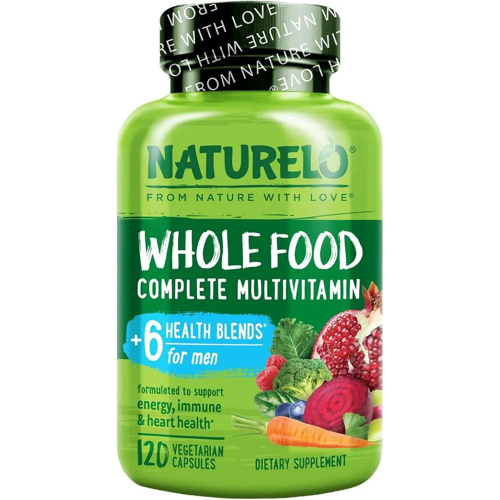 Whole Food Multivitamin for Men with Natural Vitamins, Fruit & Herbal Health Blends