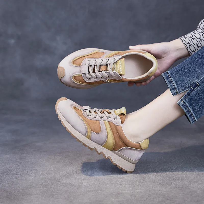 Women Fashion Color Matching Casual Training Sneakers