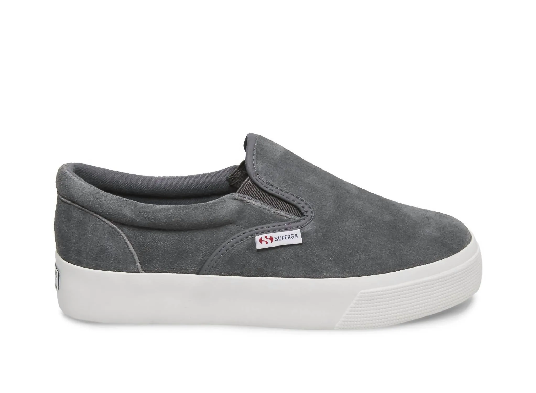 Women's Suede Slip-On Sneakers In Grey