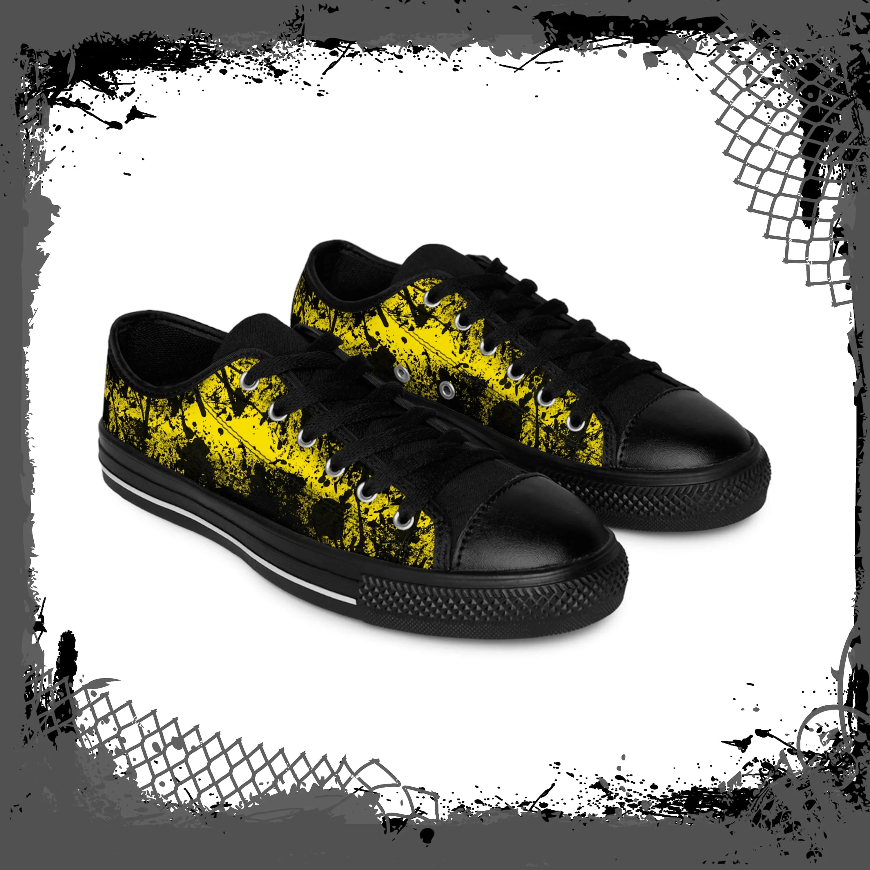 YEL/BLK Men's "Ink'd" Low-Tops