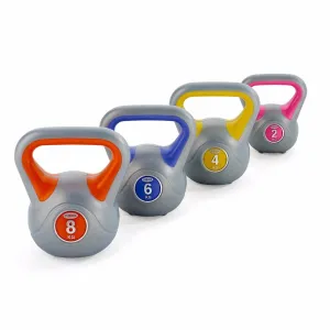 York Vinyl Kettlebell Set 2,4,6,8kg